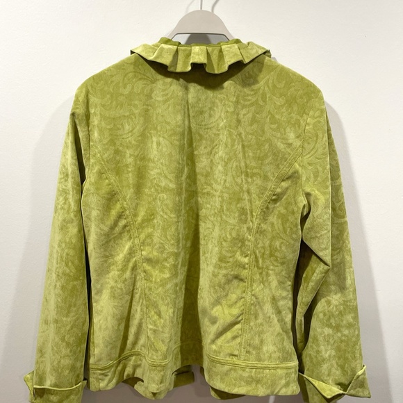 Vintage 90's-80's Corduroy Jacket/ light green Jacket/jacket women’s blazer/ lig - Picture 6 of 8